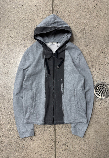SS2015 Balenciaga ‘Brushstroke’ Paint Effect Zip Up Hoodie