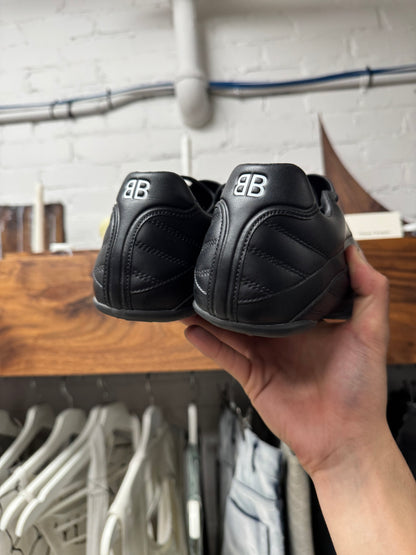 Balenciaga ‘Zen’ Black Low Top Leather Soccer Shoes