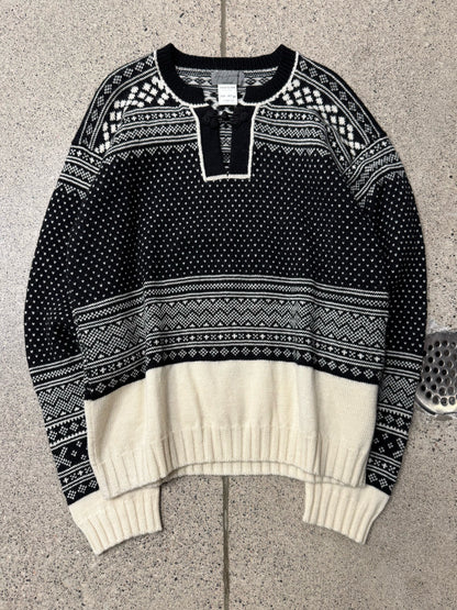 SAMPLE AW1998 Yohji Yamamoto Pour Homme ‘Nordic’ Wool Sweater