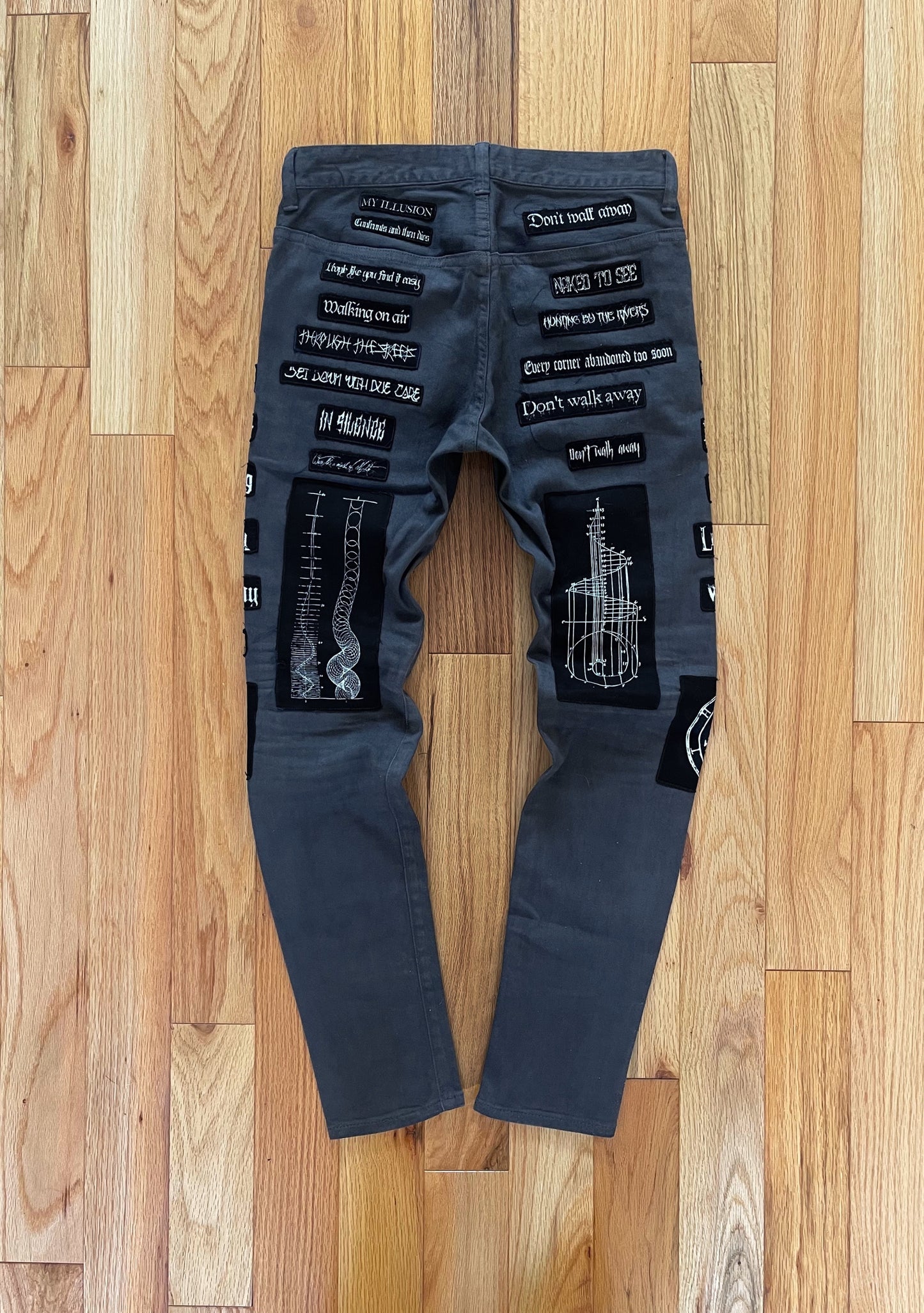 SS2018 Undercover Joy Division Patchwork Denim