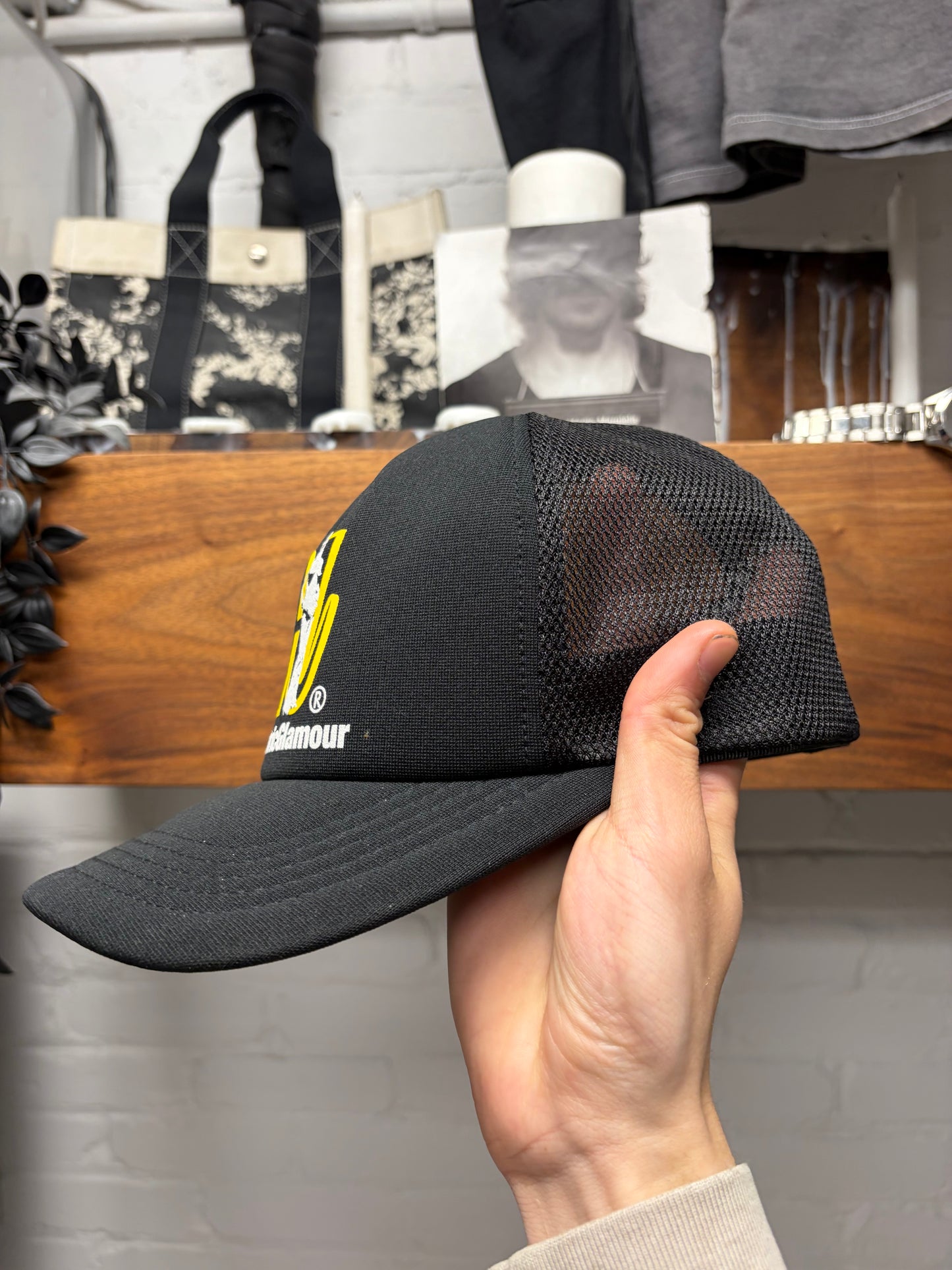 Hysteric Glamour ‘H Logo’ Black Snapback Trucker Hat