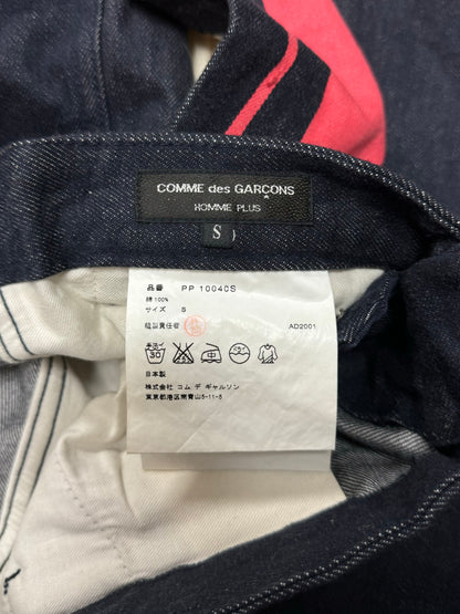 AW2001 Comme Des Garçons Homme  ‘Stripe’ Painted Pants