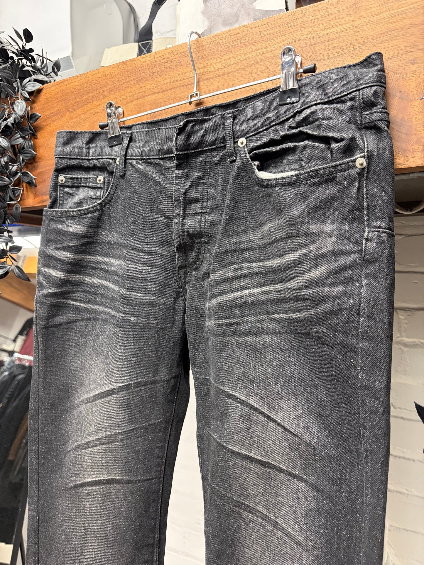 Dior Homme Washed Black Skinny Jeans