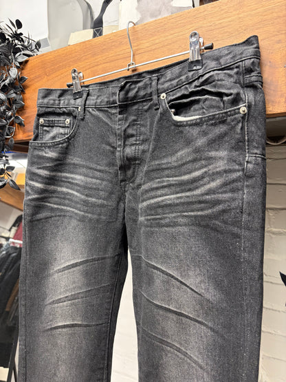 Dior Homme Washed Black Skinny Jeans