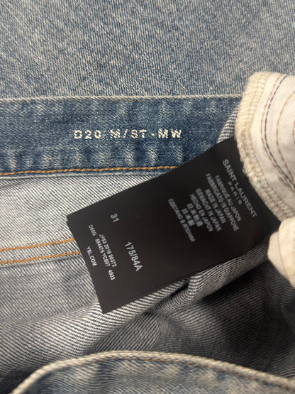 2019 Saint Laurent ‘D20’ Light Wash Blue Skinny Jeans
