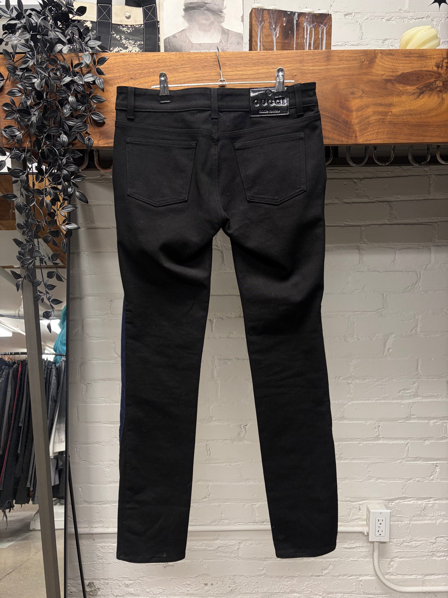 Gucci Corduroy Black/Blue Slim Cut Jeans