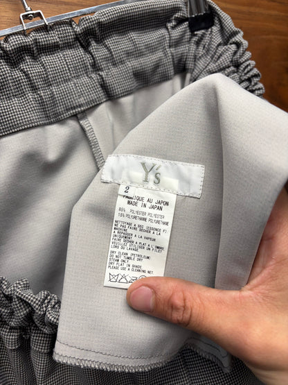 Yohji Yamamoto Dust Brown ‘Y’s’ Drop Crotch Pod Shorts