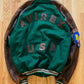 1990’s Avirex ‘USA’ Forest Green Wool/Brown Leather Bomber Jacket