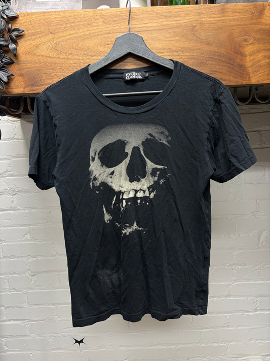 Hysteric Glamour ‘Strawberry Skull’ Faded Black Graphic T-Shirt