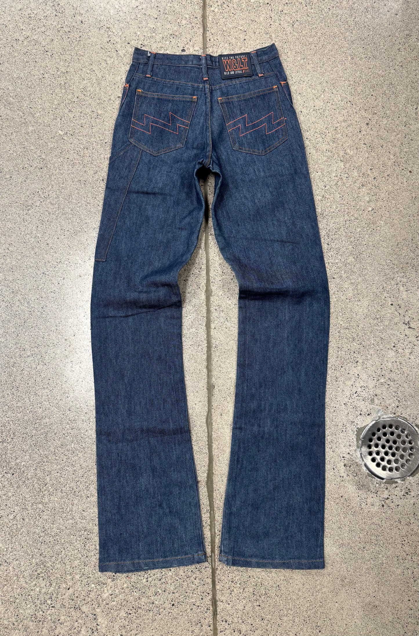 W.&.L.T. By Walter Van Beirendonck ‘Bolt’ Embroidered Denim