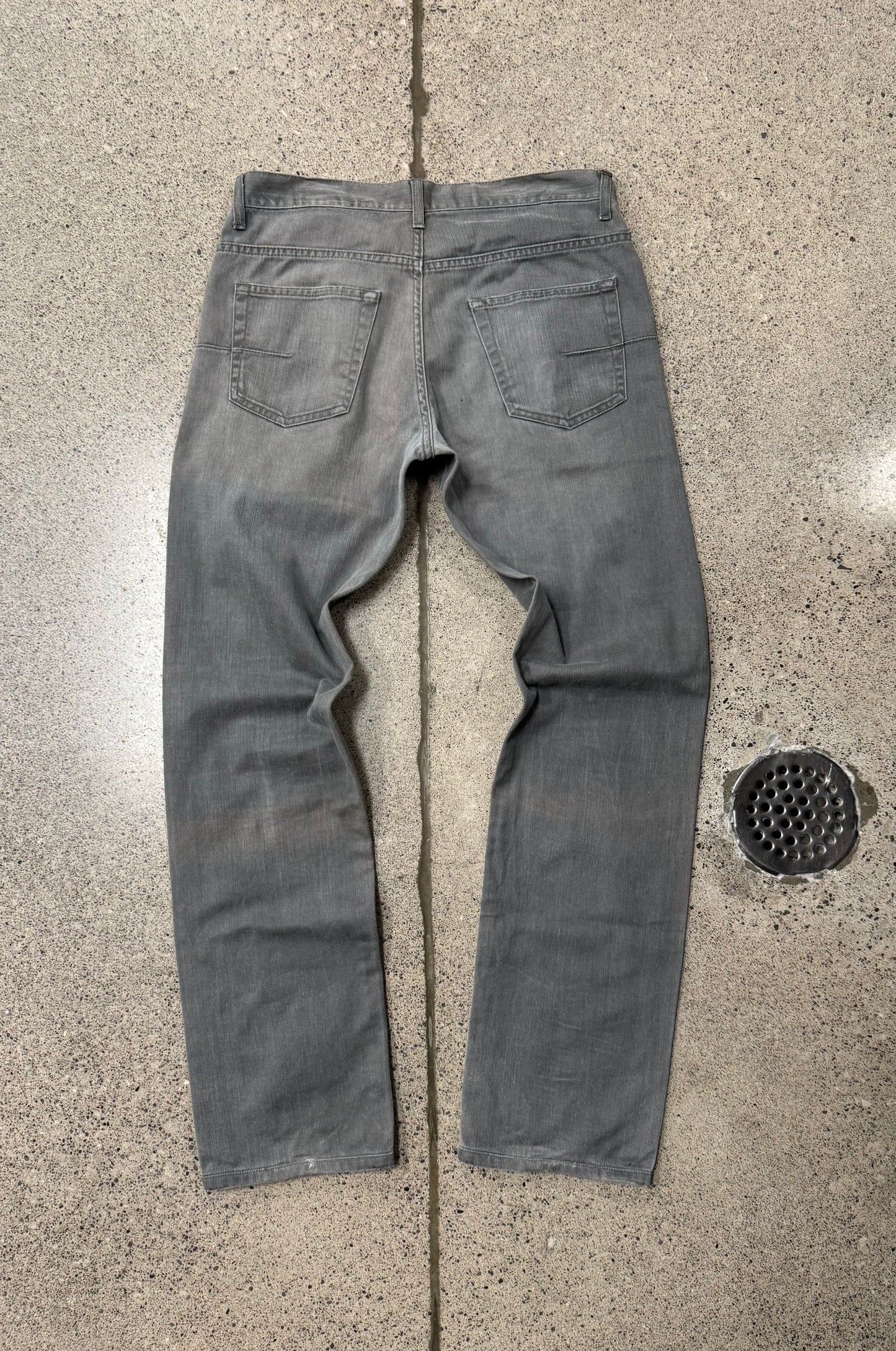 Dior Homme Washed Grey Slim/Skinny Denim