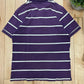 2000s Bape by Nigo Purple Striped Polo