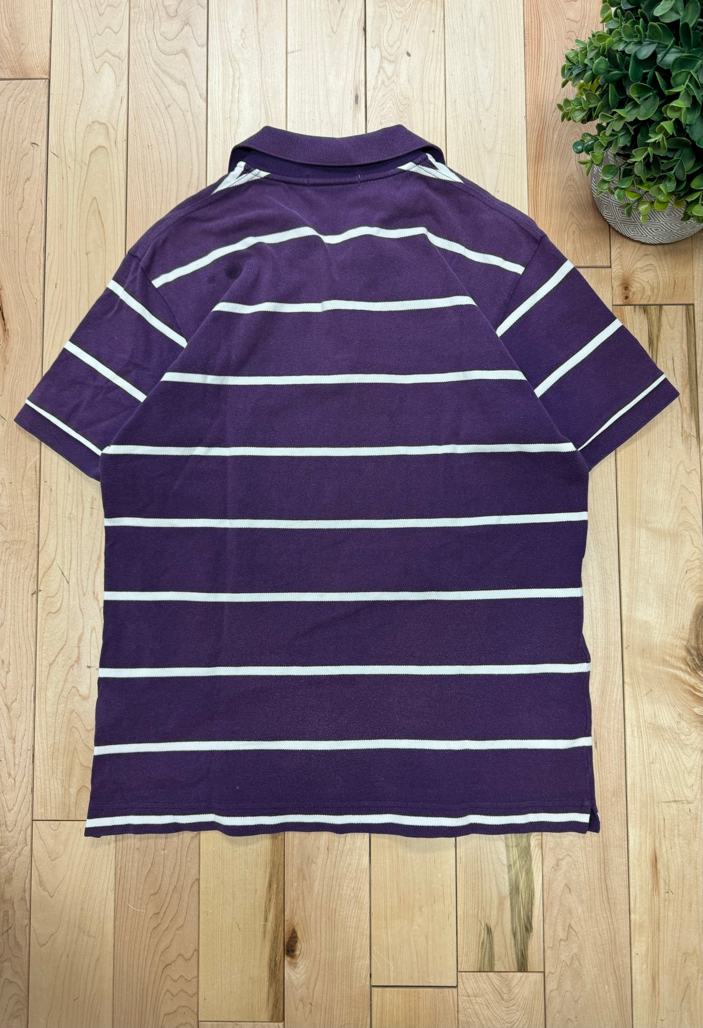 2000s Bape by Nigo Purple Striped Polo