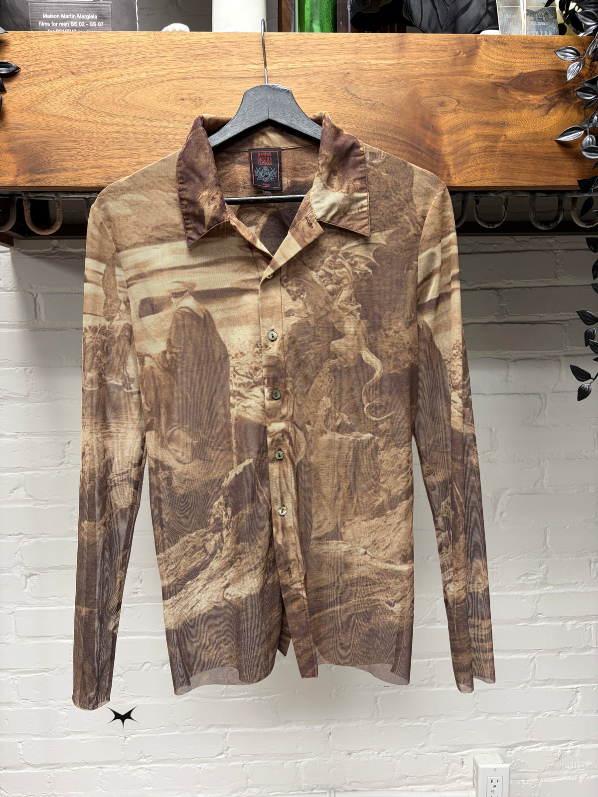 SS1998 Jean Paul Gaultier ‘Bedouins’ Mesh Long Sleeve Shirt