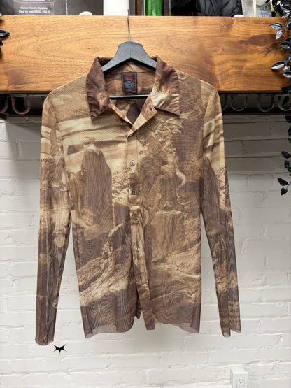 SS1998 Jean Paul Gaultier ‘Bedouins’ Mesh Long Sleeve Shirt