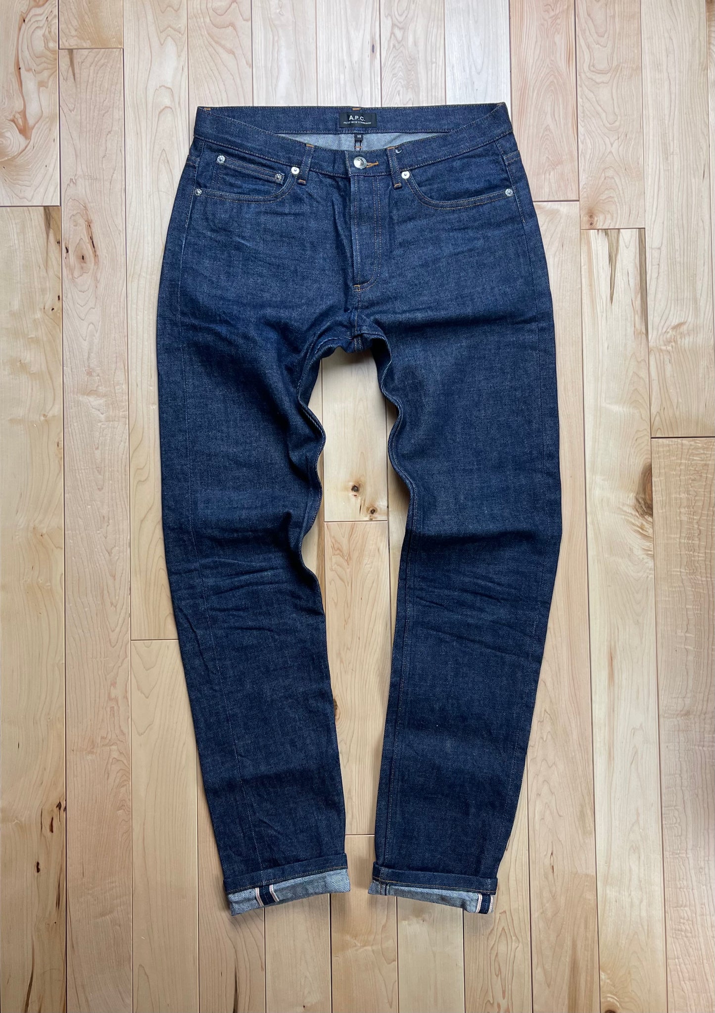 APC Raw Blue Selvedge Slim Straight Cut Denim