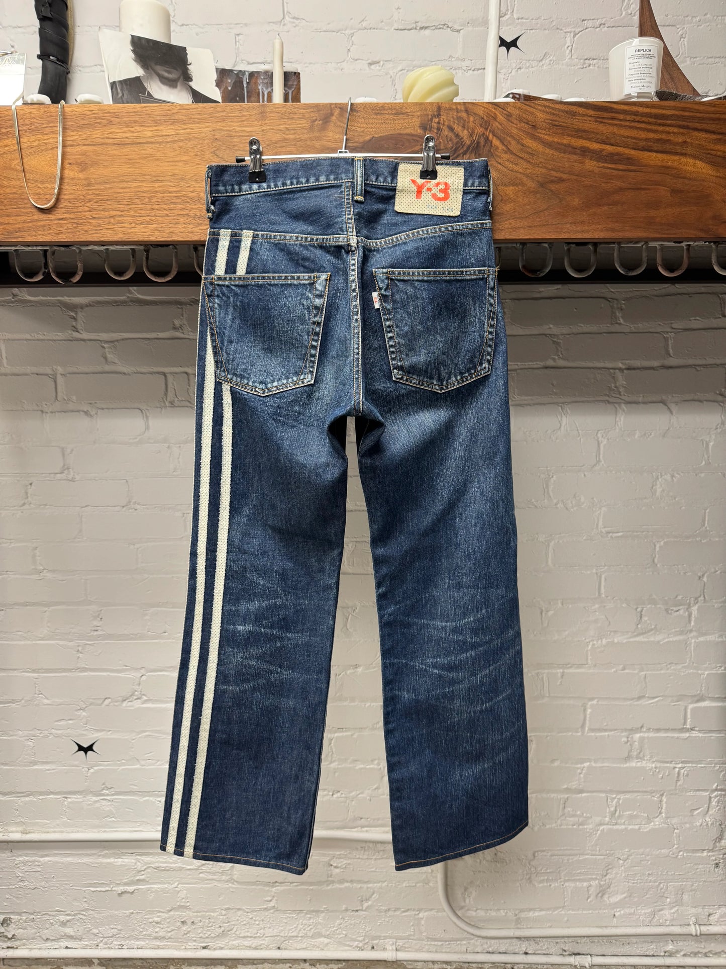 SS2004 Y-3 Yohji Yamamoto x Adidas ‘3-Stripe’ Blue 1/500 Selvedge Denim