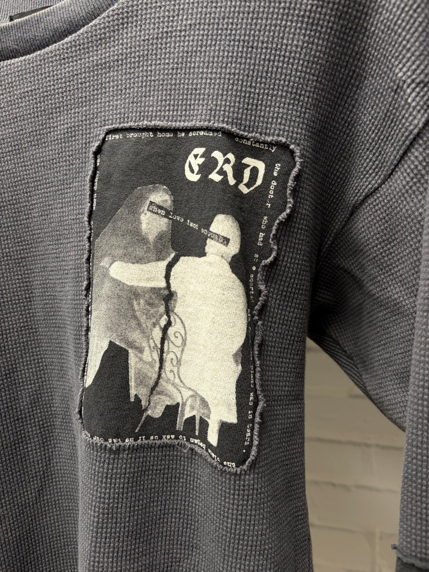 Enfants Riches Deprimes ‘Assemblage’ Patchwork Thermal Long Sleeve Shirt