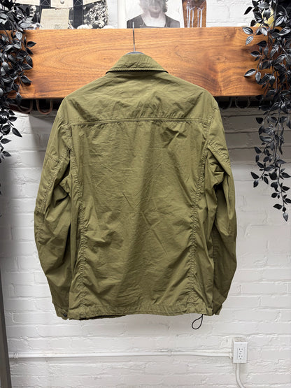 C.P. Company Military Green Cotton Zip-Up Field Jacket