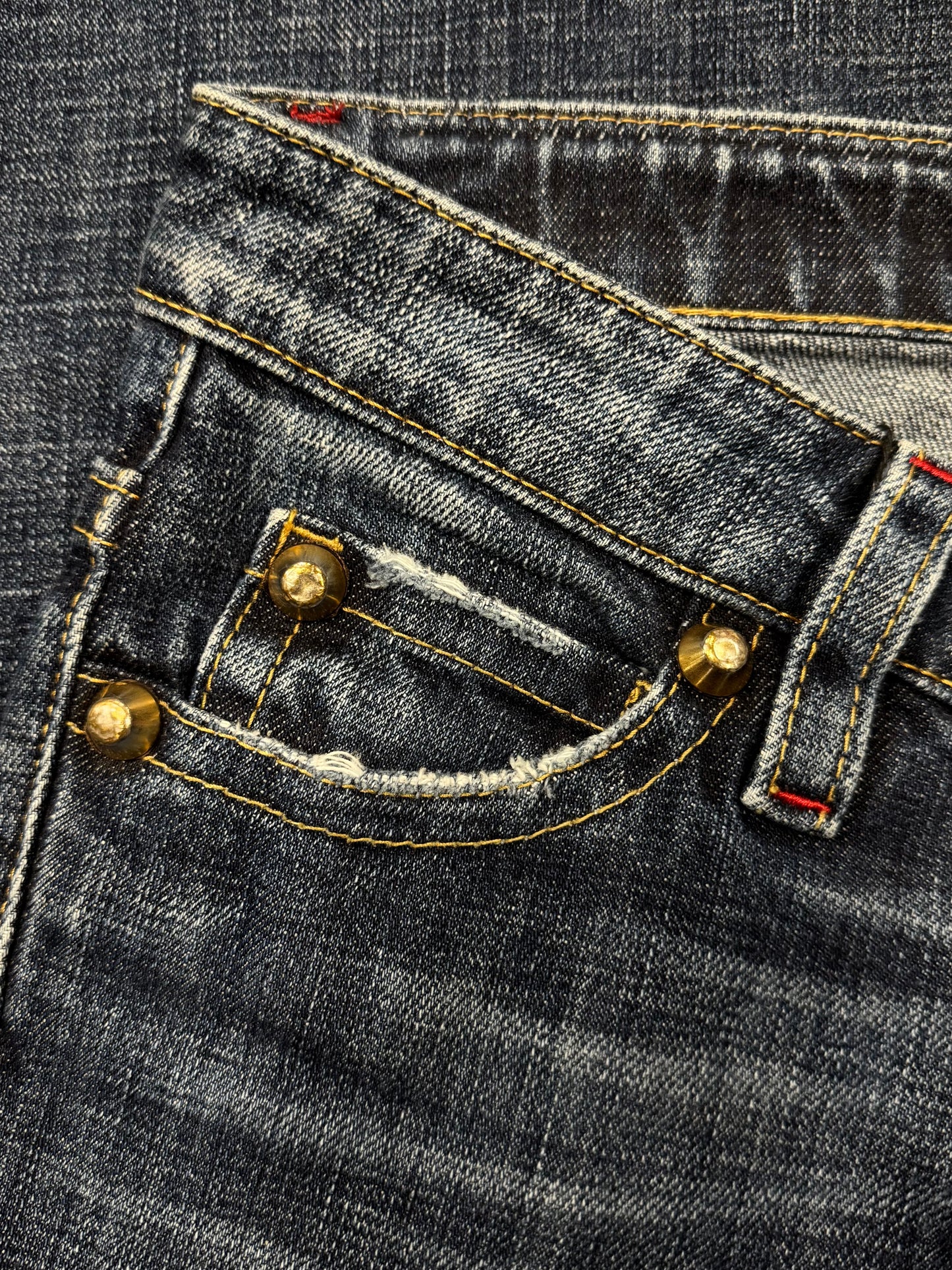 2000s Dsquared2 Low Rise Flared Blue Denim