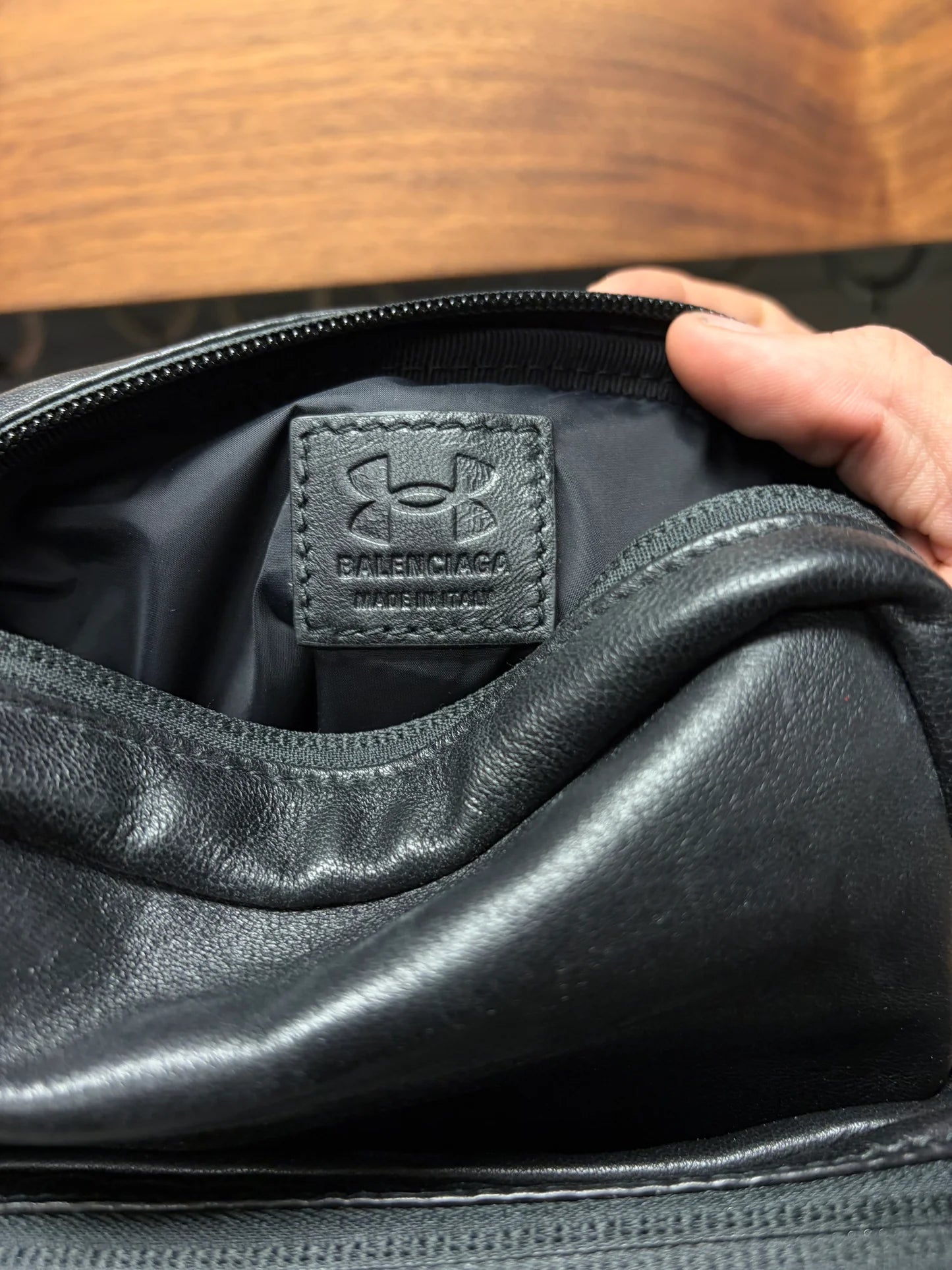 SS2025 Balenciaga x Under Armour Leather Side-Bag