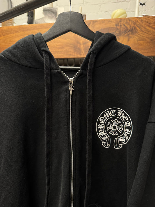 Chrome Hearts ‘New York’ Exclusive Horsehoe Logo Zip-Up Hoodie