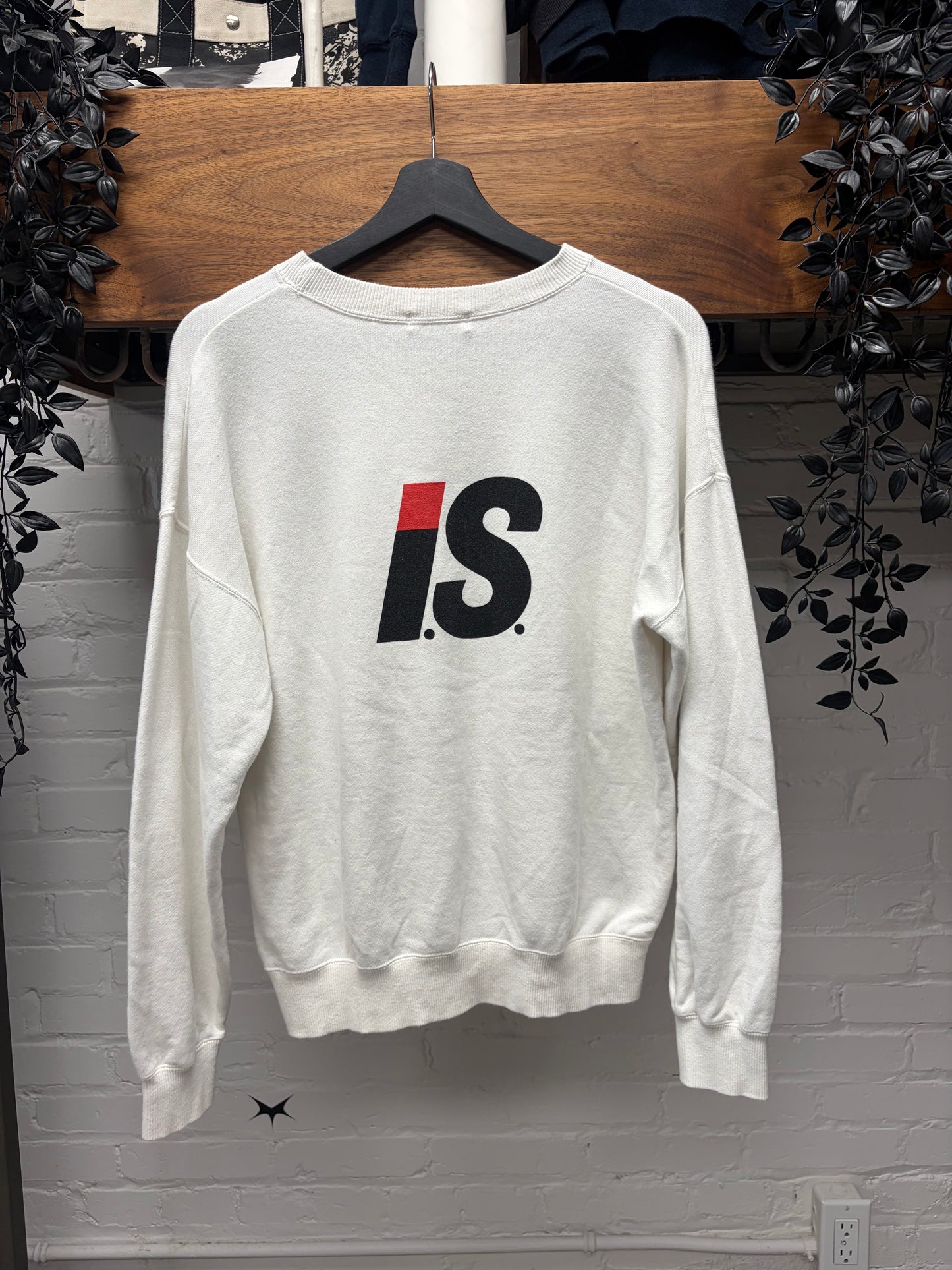 Vintage Issey Miyake ‘I.S. Sport’ White Crewneck Sweatshirt