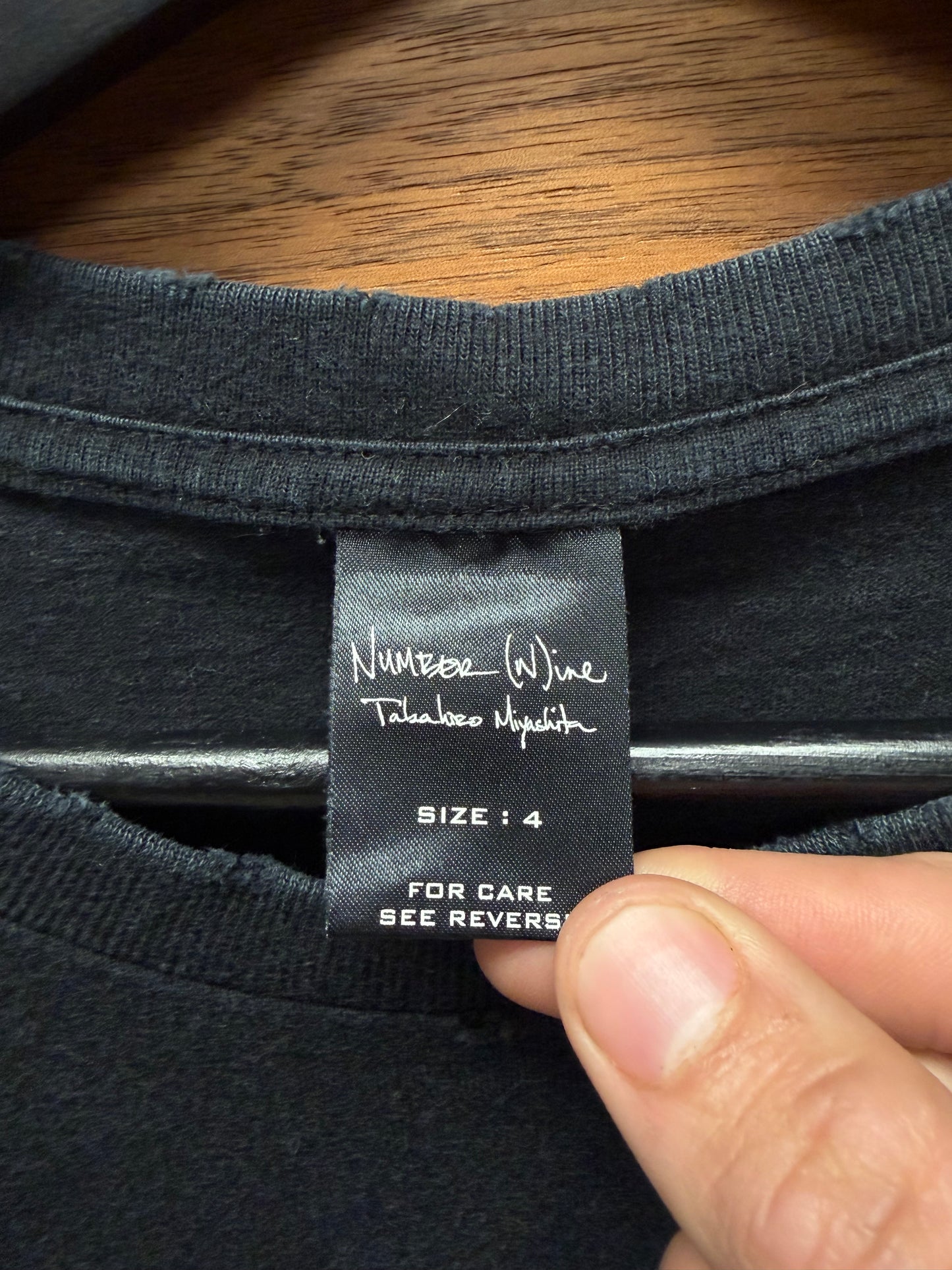 AW2005 Number (N)ine ‘The High Streets’ Black Graphic T-Shirt