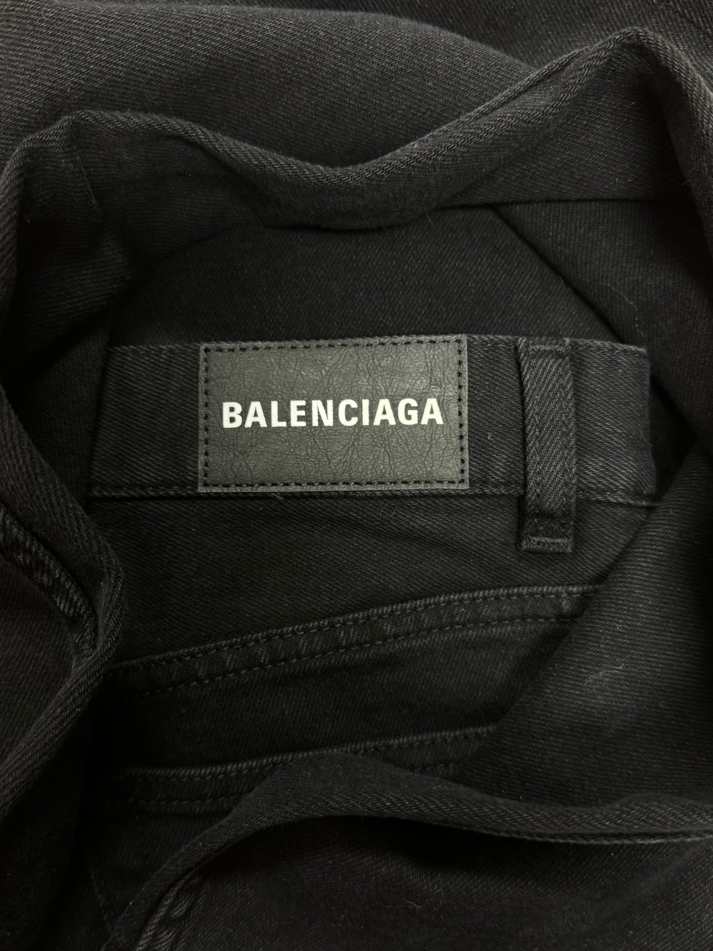 2019 Balenciaga Slim Cut Black Denim