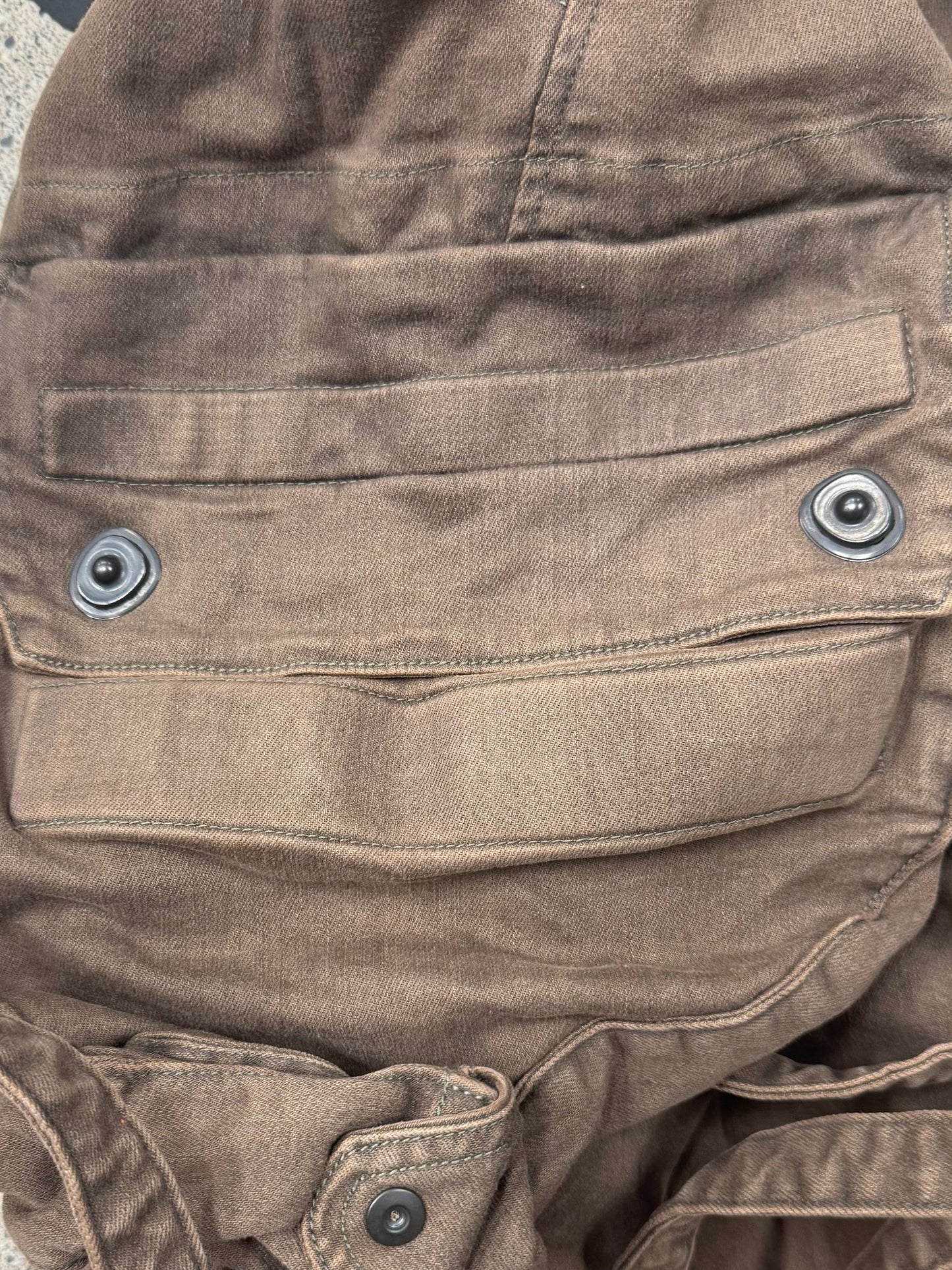 AW2021 Julius ‘Gas Mask’ Brown Cargo Pants