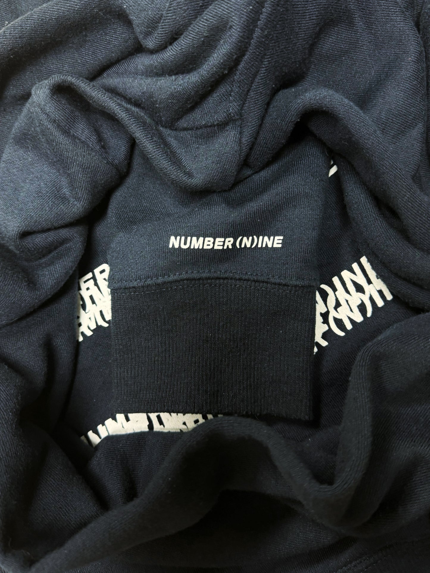 Number (N)ine ‘Blur’ Motion Logo Hoodie