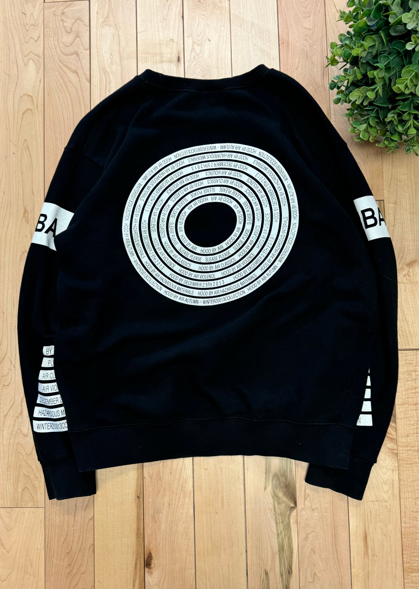 AW2013 Hood By Air ‘Violence’ Black Sweatshirt