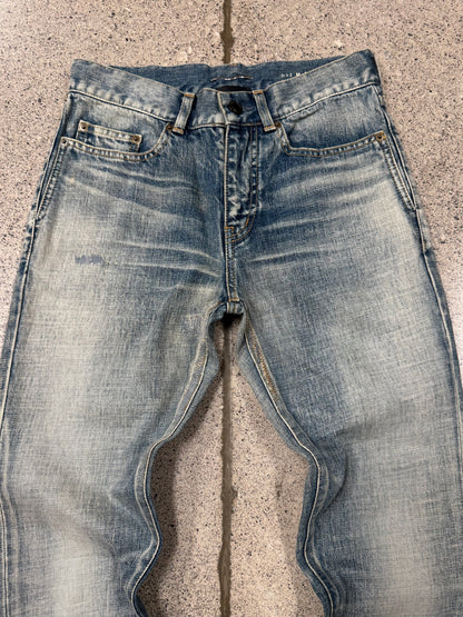 2019 Saint Laurent ‘Faded Blue’ D02 Skinny Jeans