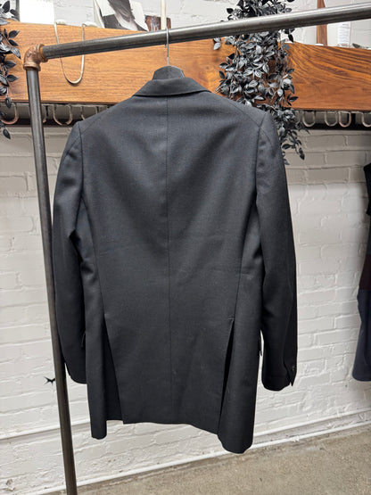 AW1996 Carol Christian Poell ‘0098’ Black ‘Tuxedo Slit’ Wool Blazer