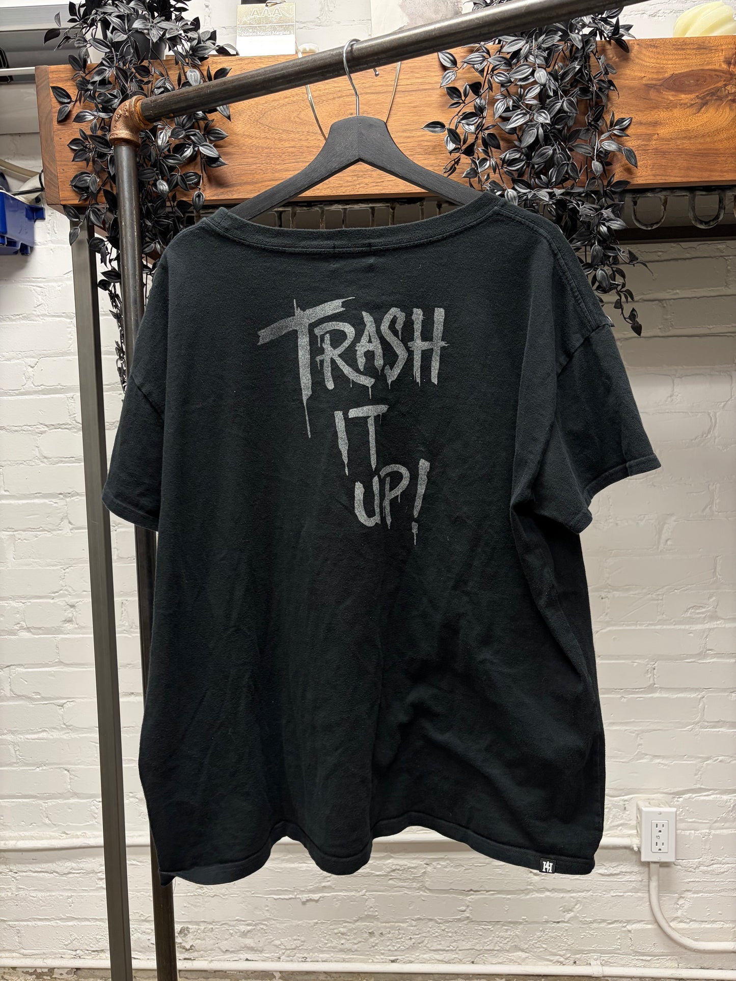 Hysteric Glamour ‘Trash It Up’ Black Graphic T-Shirt