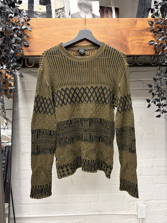 Vintage Jean Paul Gaultier ‘Mixed Patterns’ Cutout Knit Sweater