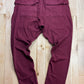 Rick Owens Creatch Red/Cream White Drawstring Cargo Pants