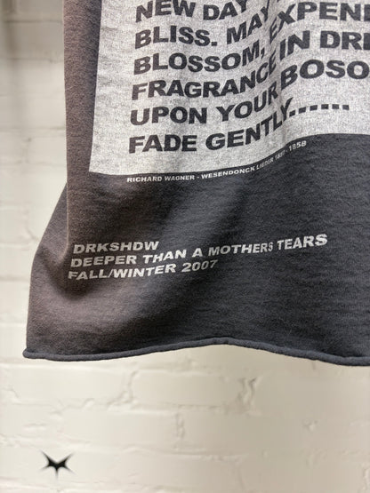AW2007 Rick Owens ‘Dreams’ Traume Dust Brown T-Shirt