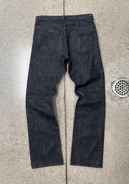 Dior Homme ‘ Raw Black’ Flared Leg Denim