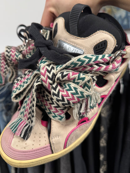 Lanvin ‘Curb’ Jumbo Lace Skate Sneakers