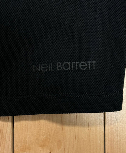 Neil Barrett Black ‘Flowers’ Polo