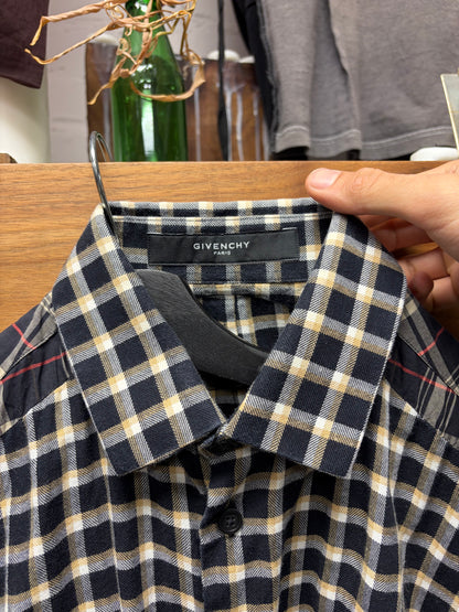 Givenchy Reconstructed Plaid Button Up Shirt