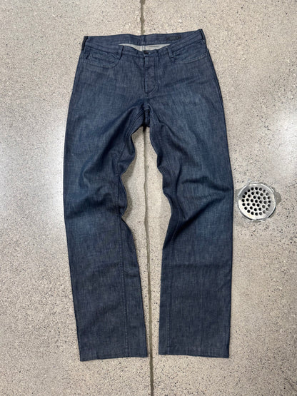Prada Raw Blue Straight Cut Denim