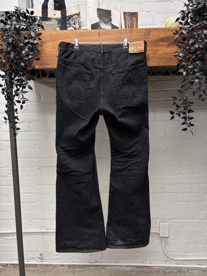 2023 Balenciaga Flared Leg Black Bootcut Denim