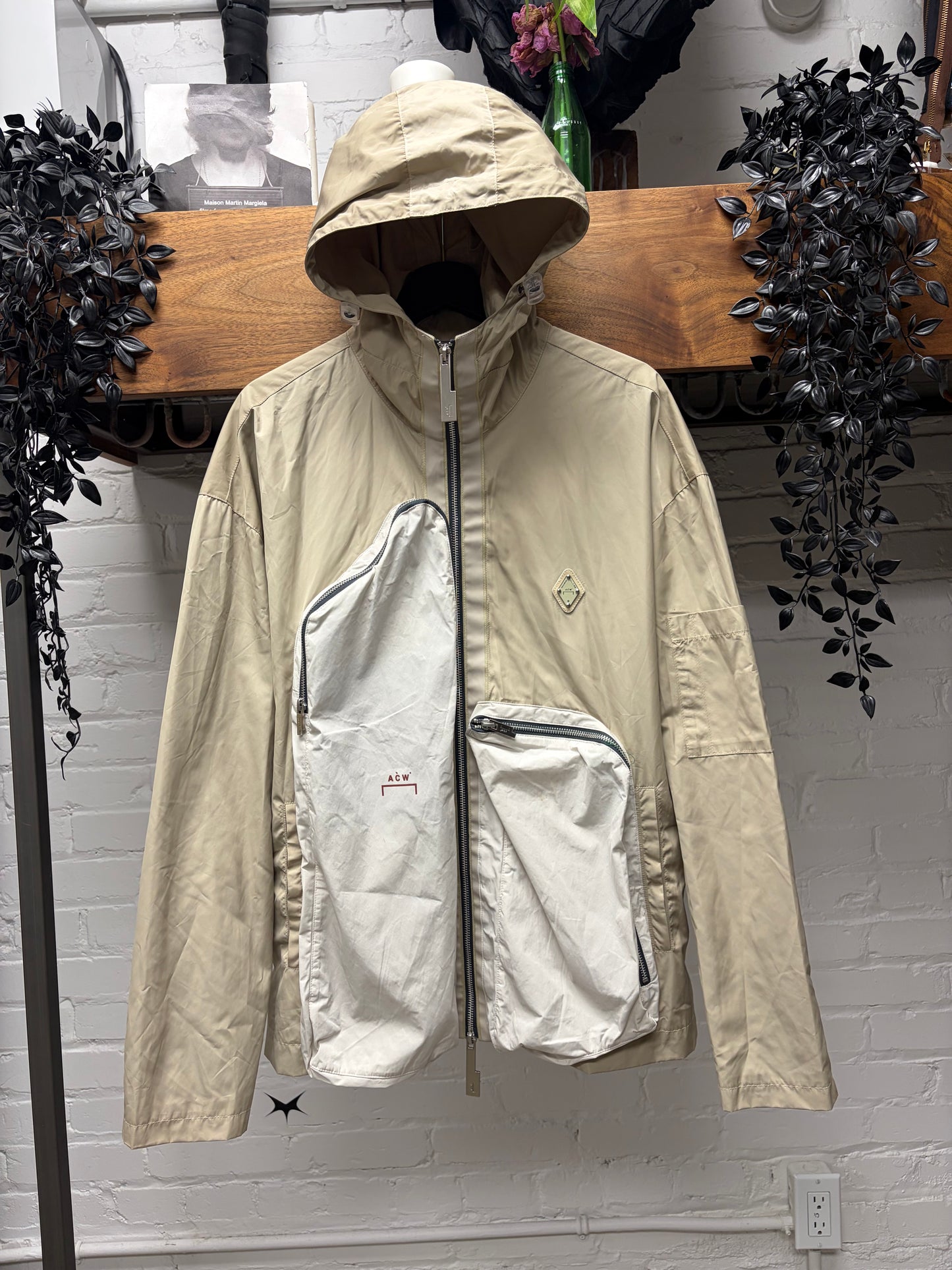 A-Cold-Wall* Natural Tan/Cream ‘Passage’ Shell Jacket
