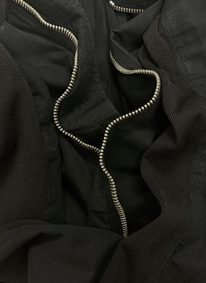 Rick Owens Cropped Black Bomber Jacket