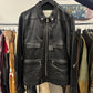 AW2007 Undercover Black Lambskin Leather Worker’s Jacket