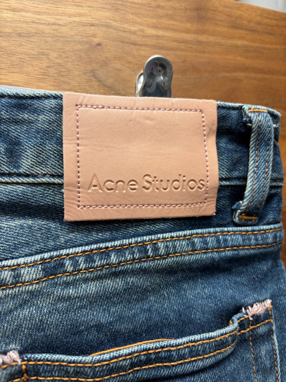 Acne Studios ‘1977’ Washed Blue Flared Leg Denim