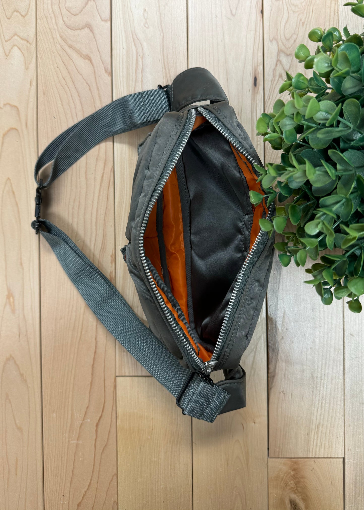 Porter ‘Tanker’ Olive Green ‘Nylon Twill’ Waist Bag