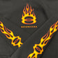 2024 Balenciaga ‘Unity Flame’ Distressed Pullover Hoodie